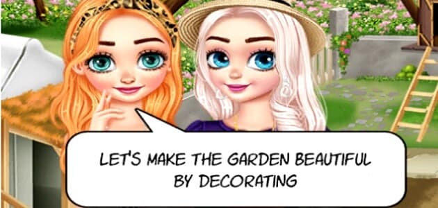 Elsa y Anna - Cuidado del jardín