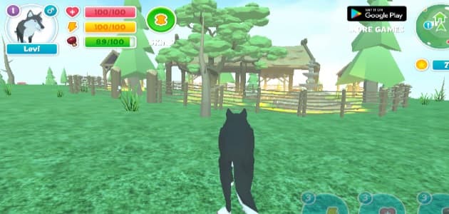Lobo contra Tigre - Simulador de animales salvajes en  3D