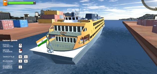 Simulador de naves de pasajeros en 3D