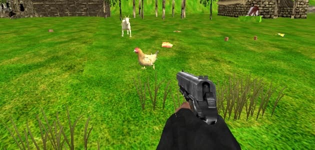 Disparo de pollos