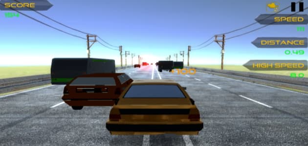 Carrera de autopistas en 3D