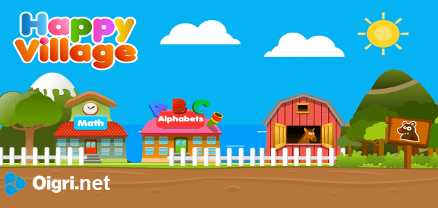 Juegos educativos para niños y niñas del aldeo feliz