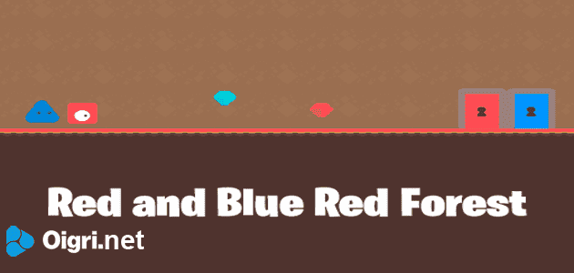 Rojo y azul bosque rojo
